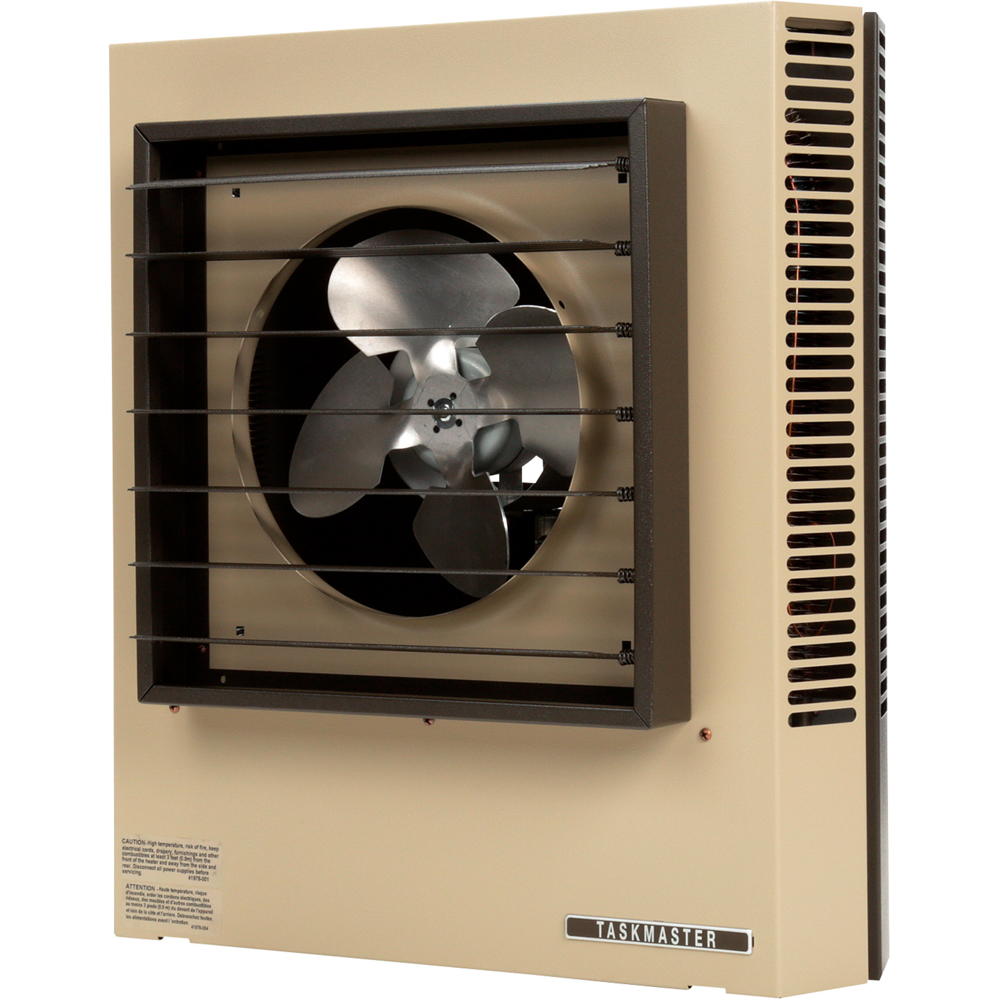 TPI Fan-Forced Electric Heater - 10kW, 34100 BTU, 1000 Sq. Ft. Heating Capability, Powder-Coated Steel, Model# HF2B5110CA1L